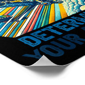 Your Attitude Determines Your Altitude Motivationa Poster (Ecke)