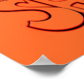 Your Awesome is Showing - orange Poster (Ecke)