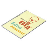 Your big idea journal modern light bulb ecru notizblock (Linke Seite)