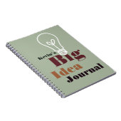 Your big idea journal modern light bulb gray notizblock (Rechte Seite)