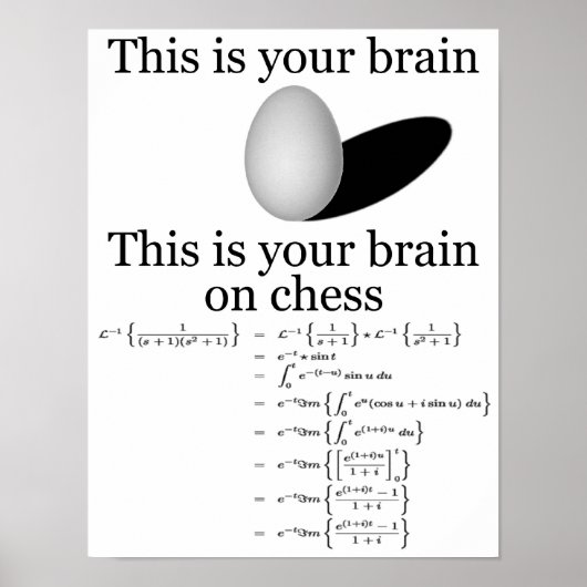 Your Brain on Chess Poster (Vorne)