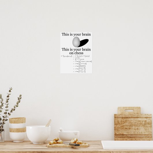 Your Brain on Chess Poster (Küche)