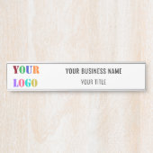 Your Branded Company Logo Name Door Sign Example Türschild (Vorderseite )