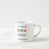 Your Branded Logo and Text Business Espresso Mug Espressotasse (Rechts)