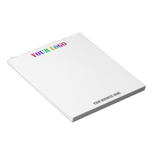 Your Branded Logo Text Business Notepad Example Notizblock (angewinkelt)