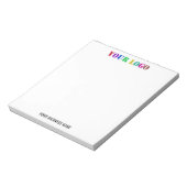 Your Branded Logo Text Business Notepad Example Notizblock (Rotiert)