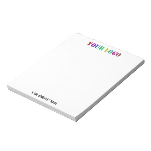 Your Branded Logo Text Business Notepad Example Notizblock (Rotiert)