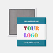 Your Business Branded Promotional Magnets Template Magnet (Vorderseite/Rückseite)