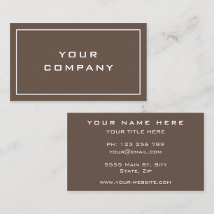 Your Business Card with Name Company Info Colors Visitenkarte