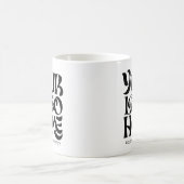 Your Business Logo and Text Simple 2 side Kaffeetasse (Mittel)