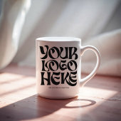 Your Business Logo and Text Simple 2 side Kaffeetasse