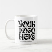 Your Business Logo and Text Simple Kaffeetasse (Links)