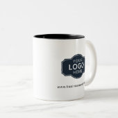 Your Business Logo and Website Custom Zweifarbige Tasse (VorderseiteRechts)