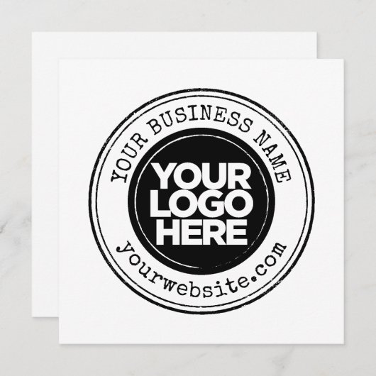 Your Business Logo Personalized Einladung (Vorne/Hinten)