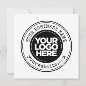 Your Business Logo Personalized Einladung (Vorderseite)