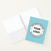 Your Business Logo Text Branded Notebook Example Notizblock (Innenseite)
