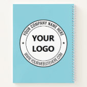 Your Business Logo Text Branded Notebook Example Notizblock (Rückseite)