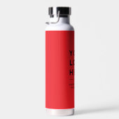Your Business Logo Website Custom Water Bottle Trinkflasche (Rechts)