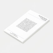 Your Business Post-it® Notes Template with QR Code Post-it Klebezettel (angewinkelt)