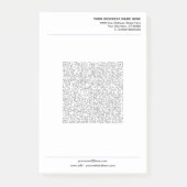 Your Business Post-it® Notes Template with QR Code Post-it Klebezettel (Vorderseite)