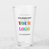 Your Business Promotional Branded Glass Example Glas (Rückseite)