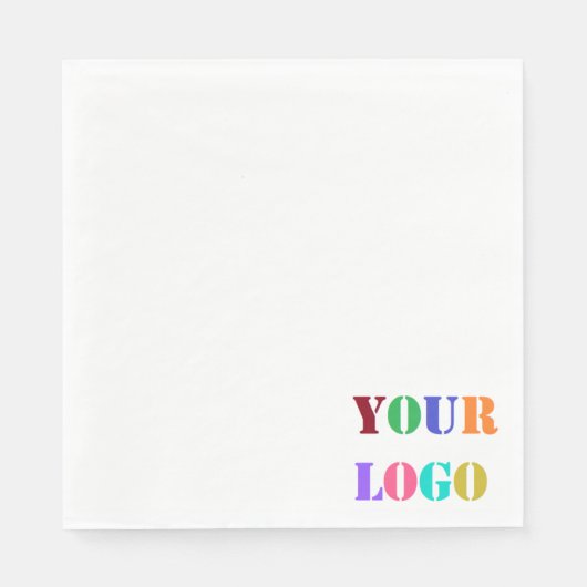 Your Business Promotional Company Logo Napkins Serviette (Vorderseite)