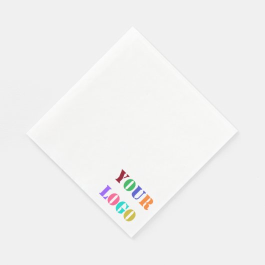 Your Business Promotional Company Logo Napkins Serviette (Ecke)