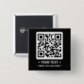 Your Business QR Code Button (Vorne & Hinten)