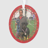 Your Champion Dog 2 Photo Acrylic Ornament (Vorderseite)