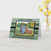 Your Chassis Dragging - Birthday Card Karte (Gelbe Blume)