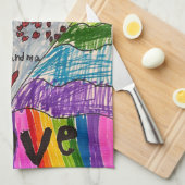 Your Child's Art Custom Printed on a Geschirrtuch (Viertel Falte)