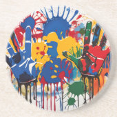 Your Childs Artwork One Of A Kind Personalized Getränkeuntersetzer (Vorne)