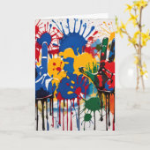 Your Childs Artwork One Of A Kind Personalized Karte (Gelbe Blume)