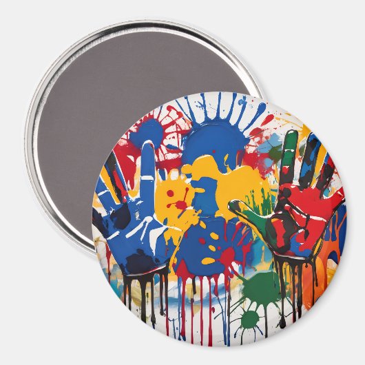 Your Childs Artwork One Of A Kind Personalized Magnet (Vorderseite/Rückseite)