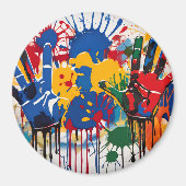 Your Childs Artwork One Of A Kind Personalized Magnet (Vorne)