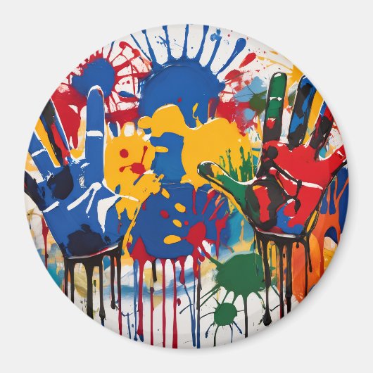 Your Childs Artwork One Of A Kind Personalized Magnet (Vorne)