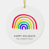 Your Child's Own Artwork | Upload Kids Drawing Keramik Ornament (Vorne)