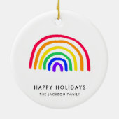 Your Child's Own Artwork | Upload Kids Drawing Keramik Ornament (Hinten)