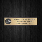 Your Company Logo Office Door Sign Faux Gold Türschild