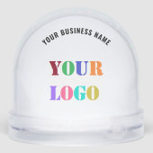 Your Company Logo Text Business Gift Snow Globes Schneekugeln (Rückseite)