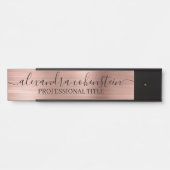 Your Company Office Door Sign Rose Gold Türschild (Vorderseite )