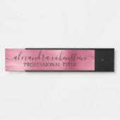Your Company Office Door Sign Rose Gold Türschild (Vorderseite )