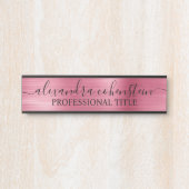 Your Company Office Door Sign Rose Gold Türschild (Vorderseite )