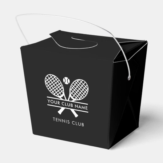 Your Country Club Name Lawn Tennis Team Players Geschenkschachtel (Rückseite)