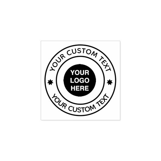 Your Custom Logo Business Gummistempel (Prägung)