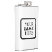 Your Custom Memory - Personalized Photo Placeholde Flachmann (Rechts)