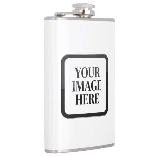 Your Custom Memory - Personalized Photo Placeholde Flachmann (Rechts)