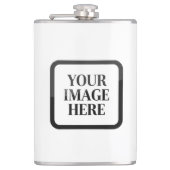 Your Custom Memory - Personalized Photo Placeholde Flachmann (Vorderseite)