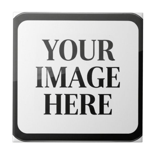 Your Custom Memory - Personalized Photo Placeholde Fliese (Vorderseite)