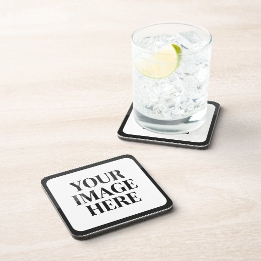 Your Custom Memory - Personalized Photo Placeholde Getränkeuntersetzer (Rechte Seite)